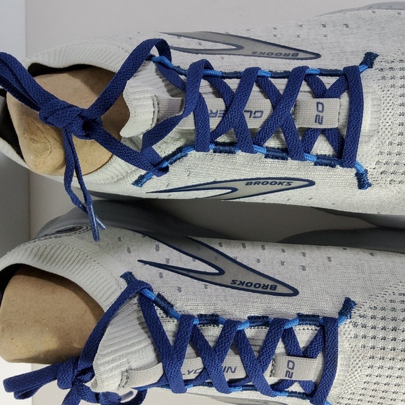 Brooks Glycerin Gray and Blue Athletic Shoes with Breathable Mesh Size 9.5 - Picture 9 of 12